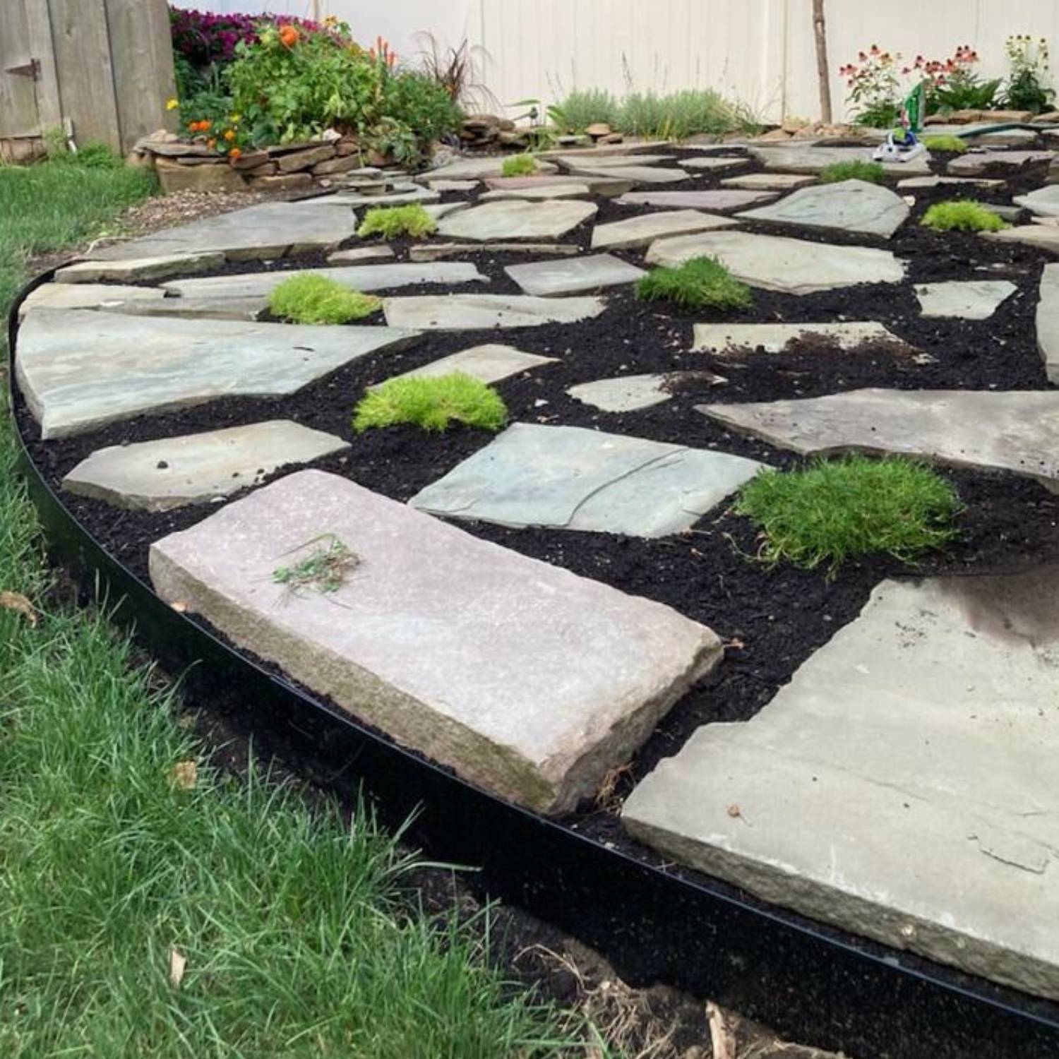 buy black metal border edging