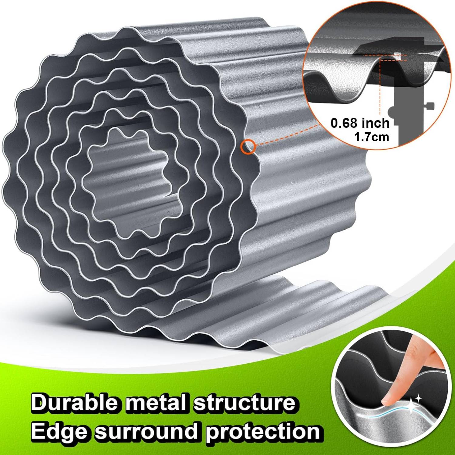 buy corrugated garden edging