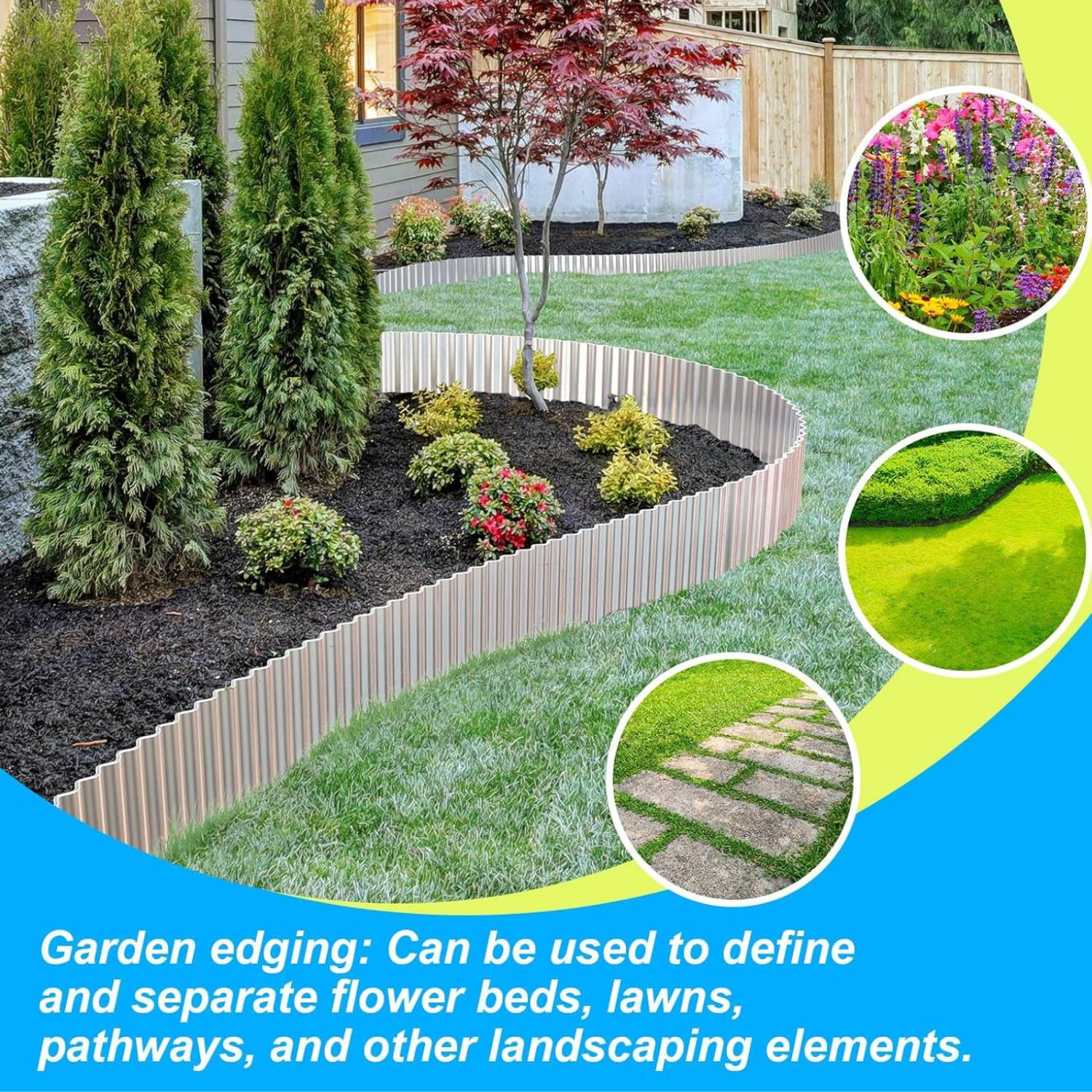 buy corrugated metal landscape edge