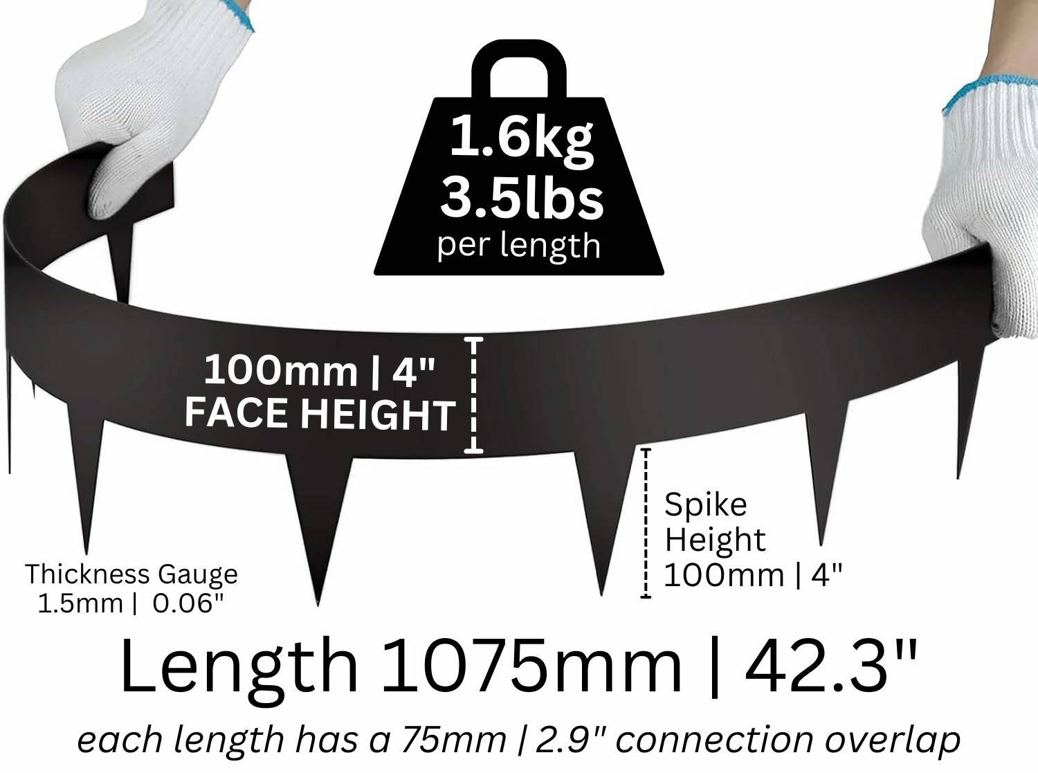 buy black steel edging